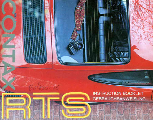 Contax RTS camera instructions