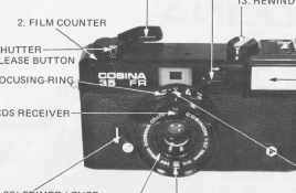 Cosina 35FR camera, Gebrauchsanweisung
