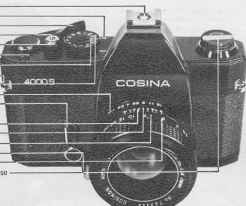 Cosina 4000s camera instruction, Manual de Instrucciones