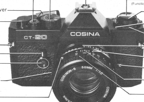 Cosina CT-10 / CT-20 camera manual, Manual de Instrucciones