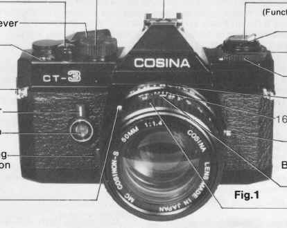 Cosina CT-2 / CT-3 camera manual, Bedienungsanleitung