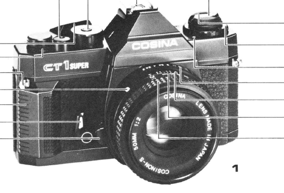 Cosina CT Super / 1G camera manual, Manual de Instrucciones
