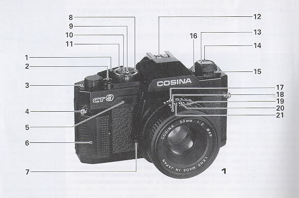 Cosina CT-4 35mm Film Camera w/ 3 Lenses, Accessories & Case