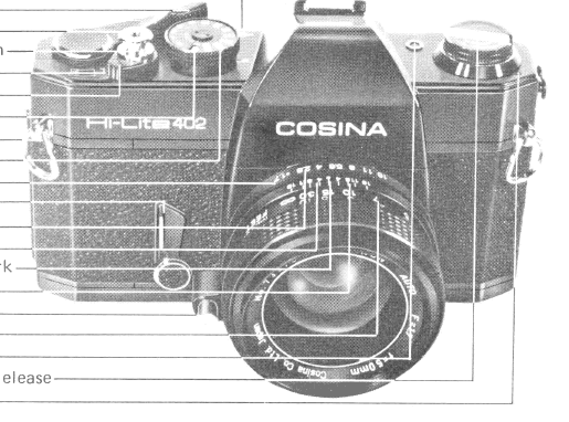 Cosina Hi Lite 402 camera manual, Manual de Instrucciones