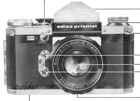 Edixa Prismat / Edixa Prismaflex camera manual
