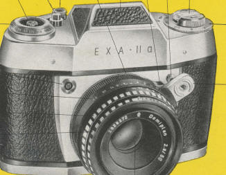 EXA IIa camera manual, Bedienungsanleitung