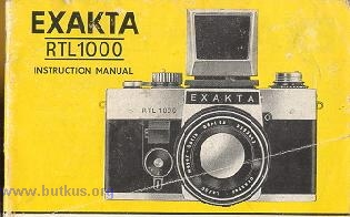 exakta-rtl 1000 instructions, Bedienungsanleitung