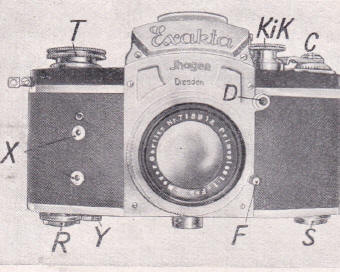Kine Exakta camera instructions, Bedienungsanleitung