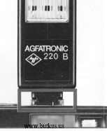 Agfa 220B instructions, Bedienungsanleitung