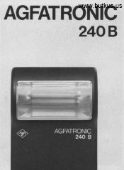 Agfa Agfatronic 240B instructions, istruzioni per l'uso, bruksanvisning