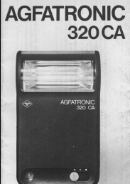 Agfatronic 320CA instructions, Bedienungsanleitung