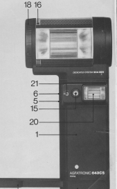 Agfatronic 643CS electronic flash manual, mode d'emploi