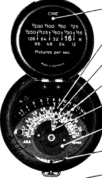 Bertram light meter instructions, Bedienungsanleitung