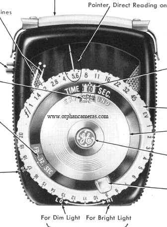 GE Golden Crown PR-3 Exposure Meter