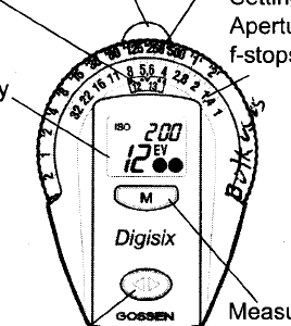 Gossen digisix light meter Bedienungsanleitung