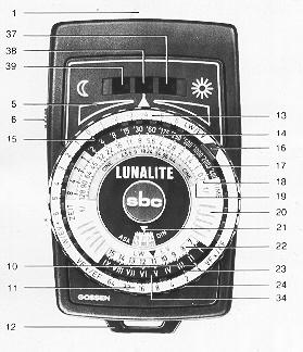 Gossen Lunalite instructions, Bedienungsanleitung