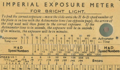 Imperial Exposure Meter No. 1