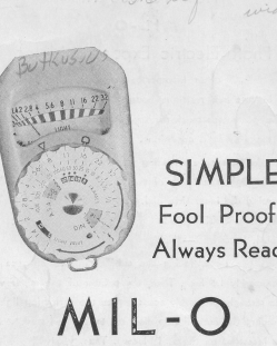 MIL-O Exposure Meter