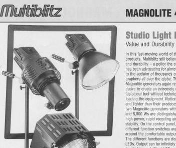 Multiblitz Profilux electronic flash