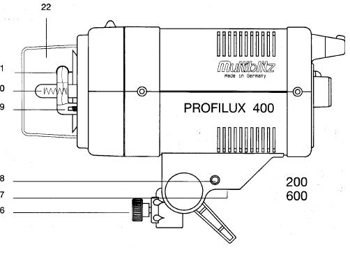 Multiblitz Profilux electronic flash