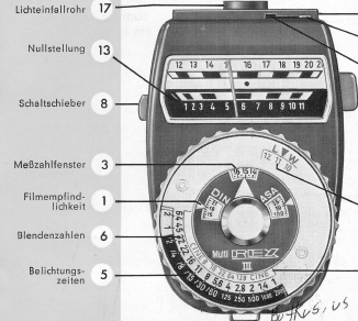 Multirex III Exposure Meter