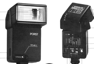 PORST Blitzgerat TM 40C electronic flash Bedienungsanleitung