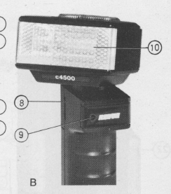 REVUE TRON C4500 electronic flash instructiions, istruzioni per l'uso