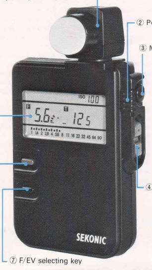 Sekonic Digi Lite L-318b, instruction manual, user manual, PDF 