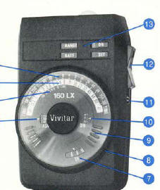 Vivitar light meter instructions, manual del propietano