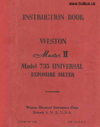 Weston Master II Model 735
