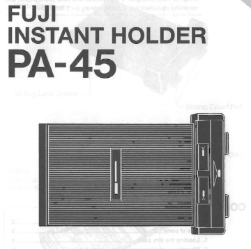 Fuji PA-45 Polaroid film holder