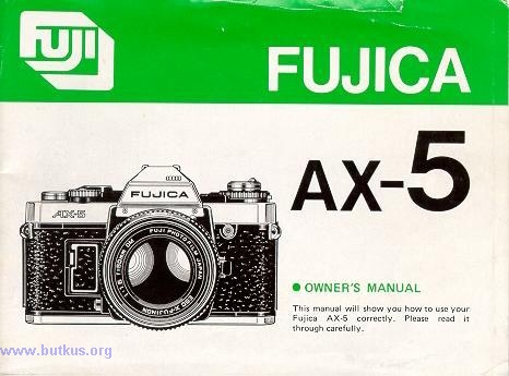 Fujica AX-5 camera manual, MANUAL DE INSTRUCCIONES