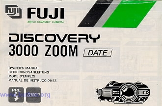 Fujica Disovery 3000 camera manual, Manual de Instrucciones