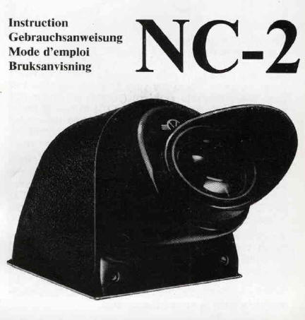 Hasselblad Finder NC-2 instructions, Mode D'Emploi