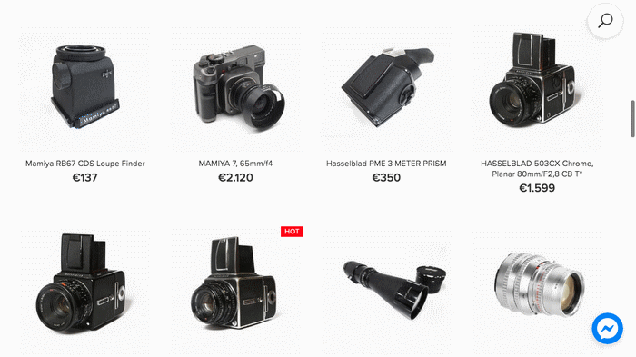 Film camera stores