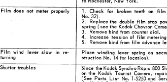 Kodak CHEVRON repair