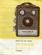 Six-20 Brownie Flash IV camera  instructions