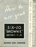 Six-20 Brownie model C & D instructions