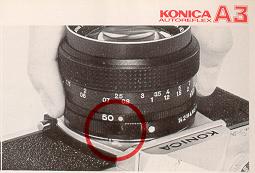 Konica Autoreflex A3 camera