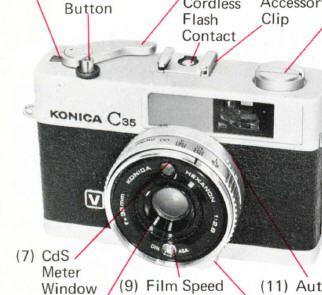 Konica C35 V camera manual, Mode D'Emploi