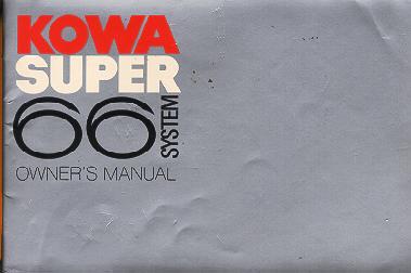 Kowa Super 66 instruction manual, user manual, PDF manual