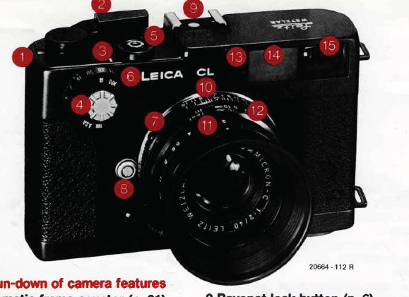 Leica Model CL instruction manual, ANLEITUNG LEICA CL, user manual