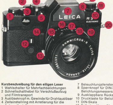 Leica LEICA R3 Instructions Livret 47 Pages De Instruction De Usage De Le R3 LEICA 