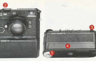 Leica winder M manual, Mode D'Emploi