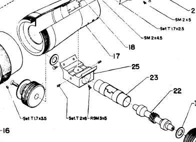 Pentax Super Takumar lens exploded view