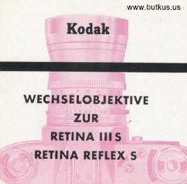 Kodak Retina IIIS lenses