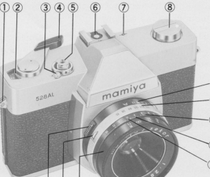 Mamiya 528AL camera