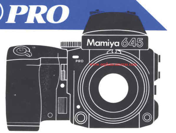 Mamiya 645 PRO camera manual