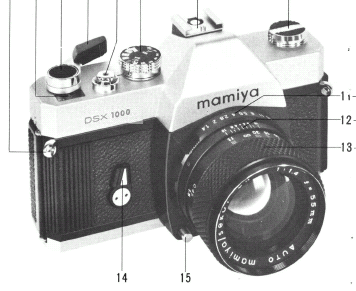 Mamiya DSX 1000 camera manual, Bedienungsanleitung