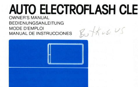 Minolta CLE electronic flash